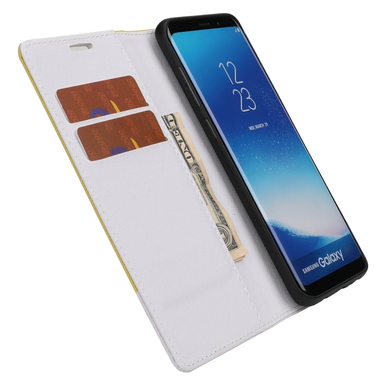 For Samsung Galaxy S8+ Cross Texture Magnetic Horizontal Flip Leather Case with Card Slots & Holder & Wallet