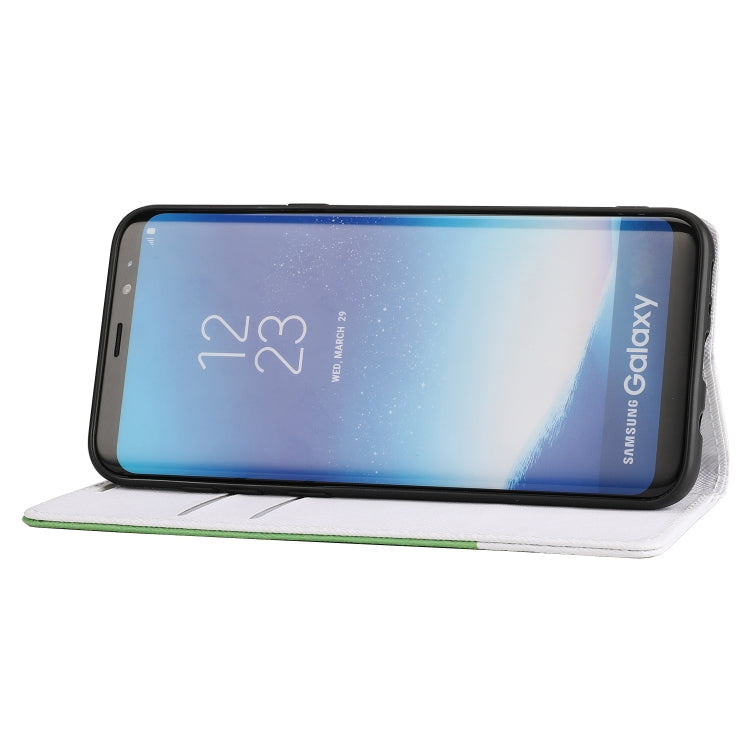 For Samsung Galaxy S8+ Cross Texture Magnetic Horizontal Flip Leather Case with Card Slots & Holder & Wallet