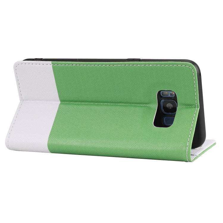 For Samsung Galaxy S8+ Cross Texture Magnetic Horizontal Flip Leather Case with Card Slots & Holder & Wallet