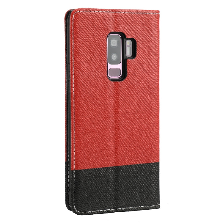 For Samsung Galaxy S9 Cross Texture Magnetic Horizontal Flip Leather Case with Card Slots & Holder & Wallet