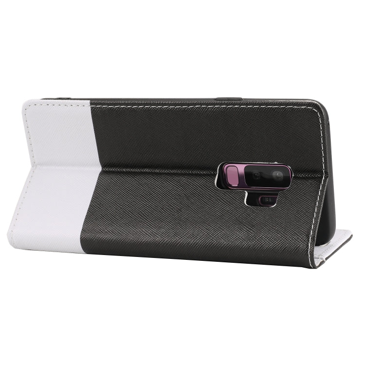 For Samsung Galaxy S9+ Cross Texture Magnetic Horizontal Flip Leather Case with Card Slots & Holder & Wallet