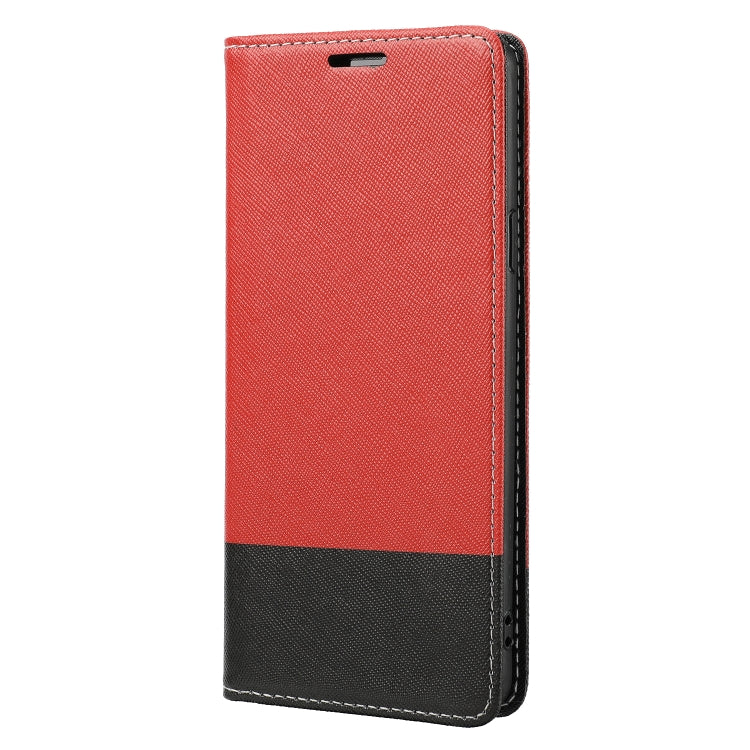 For Samsung Galaxy S9+ Cross Texture Magnetic Horizontal Flip Leather Case with Card Slots & Holder & Wallet