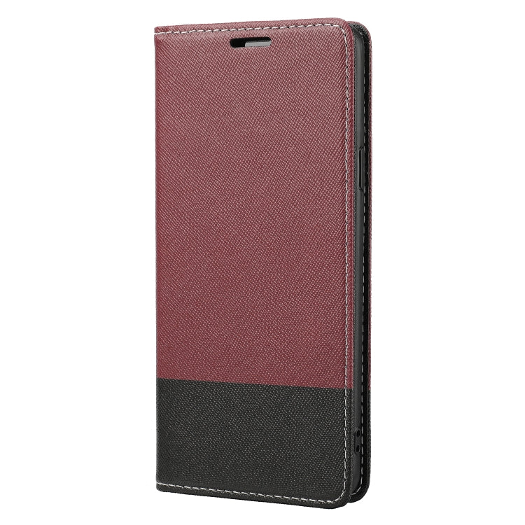 For Samsung Galaxy S9+ Cross Texture Magnetic Horizontal Flip Leather Case with Card Slots & Holder & Wallet