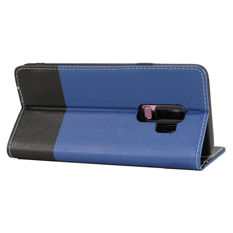 For Samsung Galaxy S9+ Cross Texture Magnetic Horizontal Flip Leather Case with Card Slots & Holder & Wallet