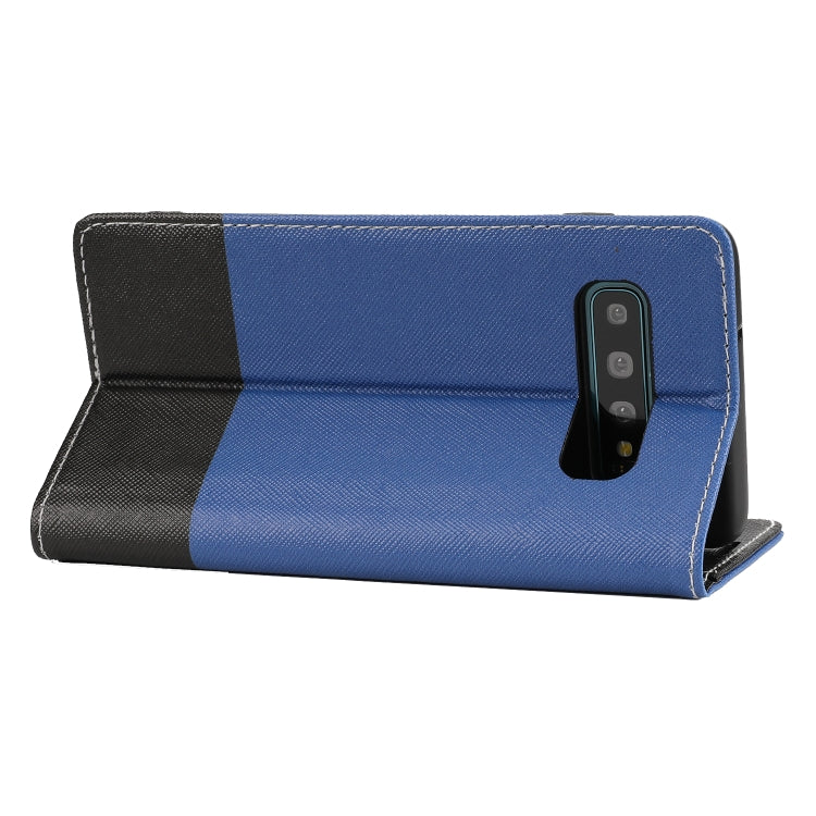 For Samsung Galaxy S10+ Cross Texture Magnetic Horizontal Flip Leather Case with Card Slots & Holder & Wallet
