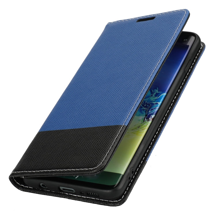 For Samsung Galaxy S10+ Cross Texture Magnetic Horizontal Flip Leather Case with Card Slots & Holder & Wallet