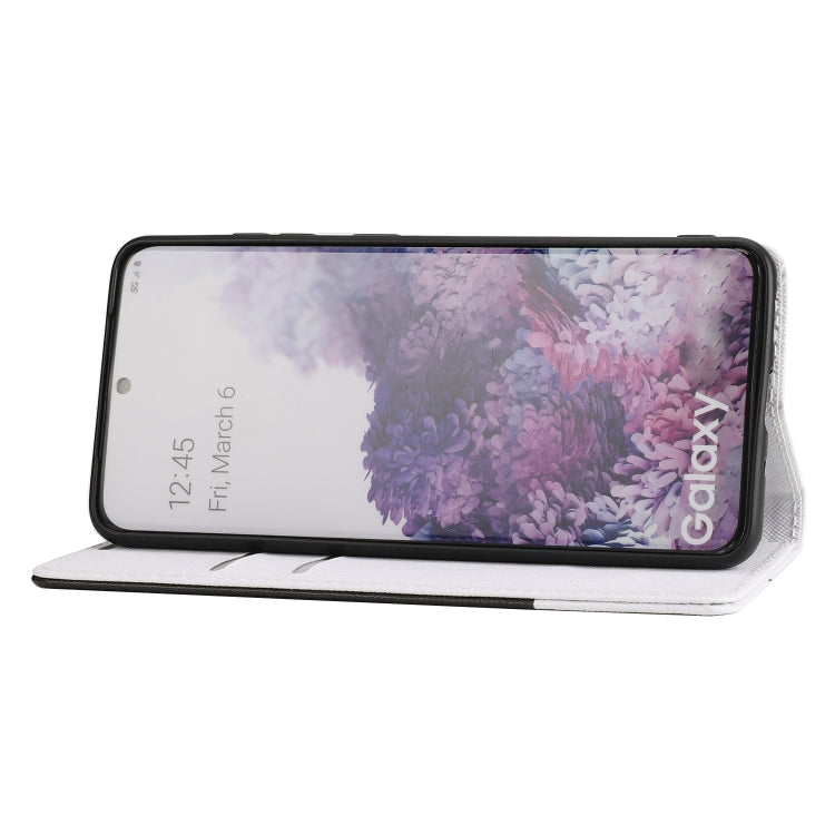 For Samsung Galaxy S20 Cross Texture Magnetic Horizontal Flip Leather Case with Card Slots & Holder & Wallet