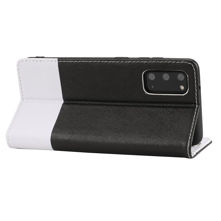 For Samsung Galaxy S20 Cross Texture Magnetic Horizontal Flip Leather Case with Card Slots & Holder & Wallet