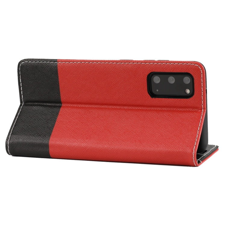 For Samsung Galaxy S20 Cross Texture Magnetic Horizontal Flip Leather Case with Card Slots & Holder & Wallet