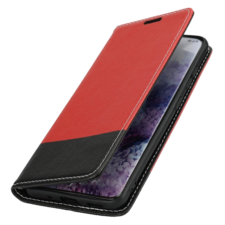 For Samsung Galaxy S20 Cross Texture Magnetic Horizontal Flip Leather Case with Card Slots & Holder & Wallet