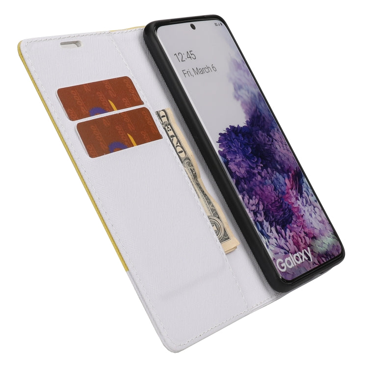 For Samsung Galaxy S20 Cross Texture Magnetic Horizontal Flip Leather Case with Card Slots & Holder & Wallet
