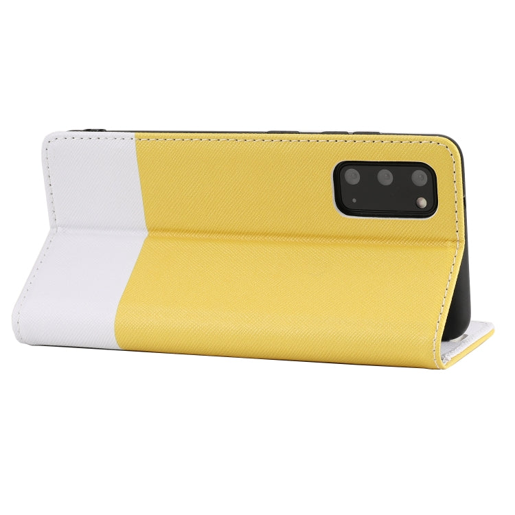 For Samsung Galaxy S20 Cross Texture Magnetic Horizontal Flip Leather Case with Card Slots & Holder & Wallet