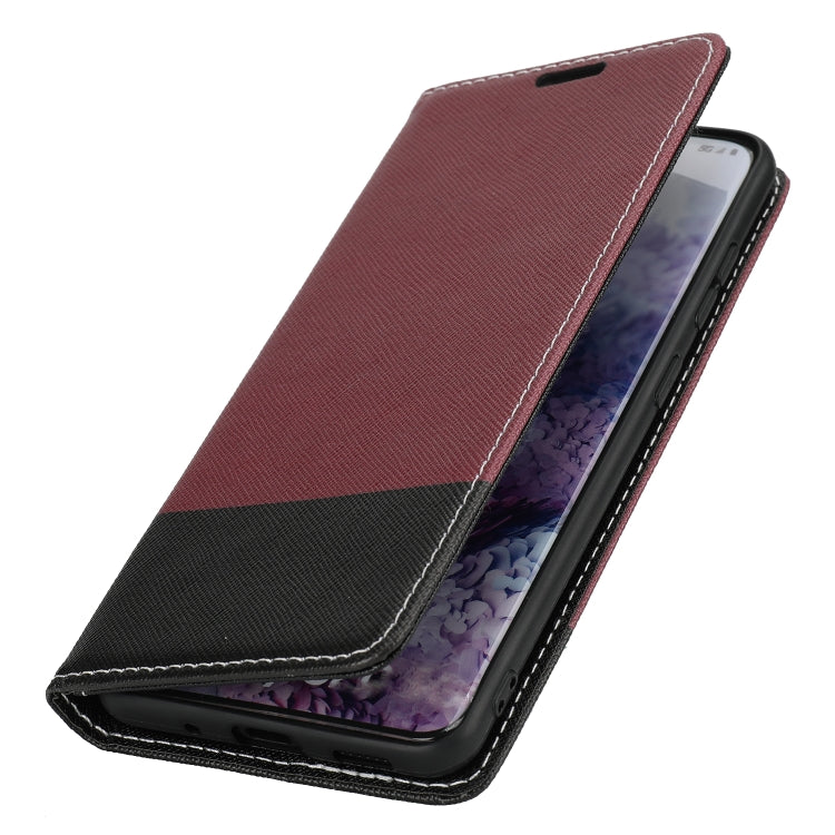 For Samsung Galaxy S20 Cross Texture Magnetic Horizontal Flip Leather Case with Card Slots & Holder & Wallet
