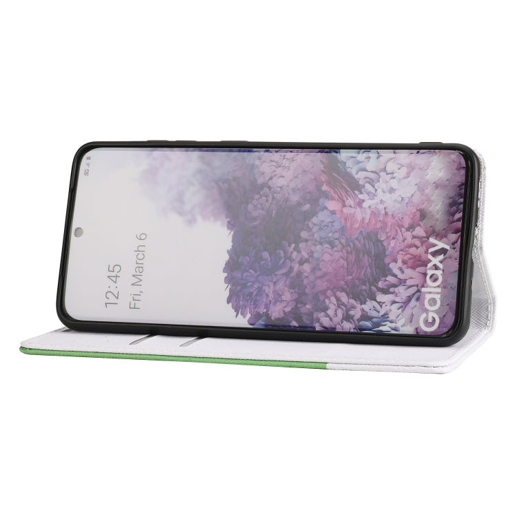 For Samsung Galaxy S20 Cross Texture Magnetic Horizontal Flip Leather Case with Card Slots & Holder & Wallet