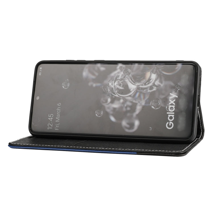 For Samsung Galaxy S20 Ultra Cross Texture Magnetic Horizontal Flip Leather Case with Card Slots & Holder & Wallet