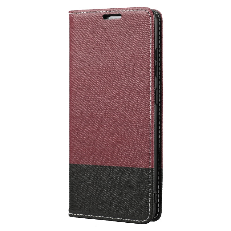 For Samsung Galaxy S21 5G Cross Texture Magnetic Horizontal Flip Leather Case with Card Slots & Holder & Wallet