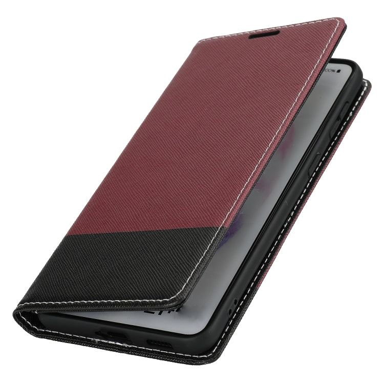 For Samsung Galaxy S21 5G Cross Texture Magnetic Horizontal Flip Leather Case with Card Slots & Holder & Wallet