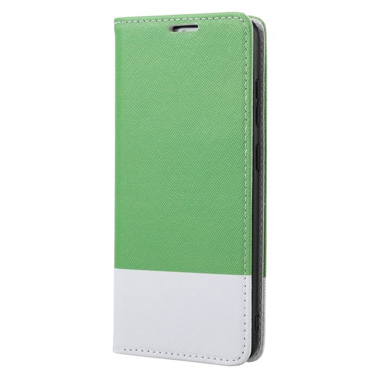 For Samsung Galaxy S21 5G Cross Texture Magnetic Horizontal Flip Leather Case with Card Slots & Holder & Wallet