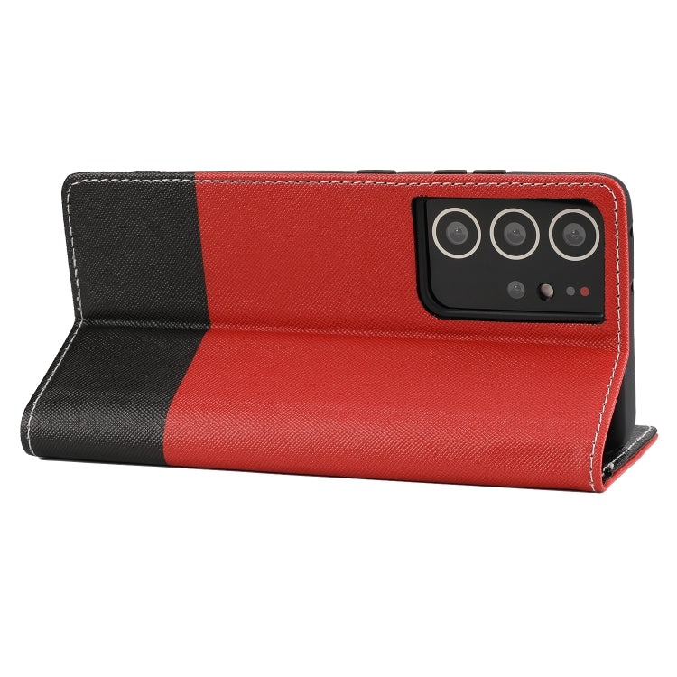 For Samsung Galaxy S21 Ultra 5G Cross Texture Magnetic Horizontal Flip Leather Case with Card Slots & Holder & Wallet