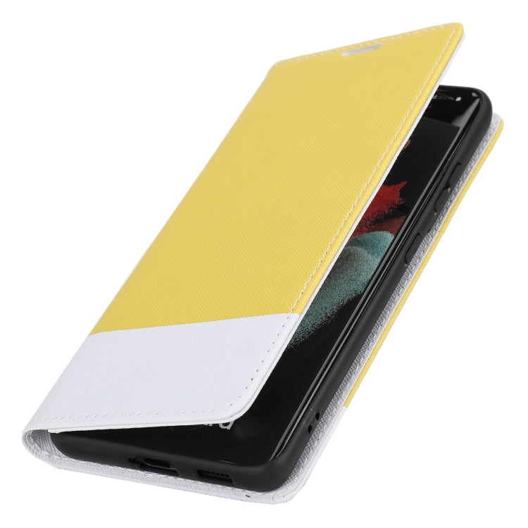 For Samsung Galaxy S21 Ultra 5G Cross Texture Magnetic Horizontal Flip Leather Case with Card Slots & Holder & Wallet