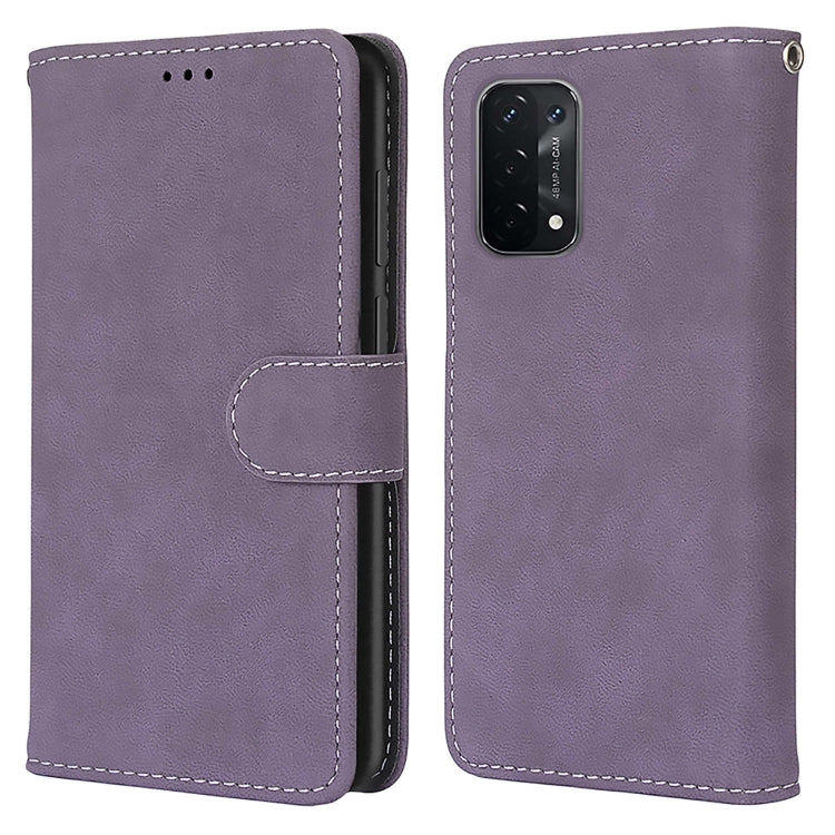 For OPPO A54 5G / A74 5G / A93 5G / A93s 5G Retro Frosted Horizontal Flip PU Leather Case with Holder & Card Slots & Wallet & Photo Frame