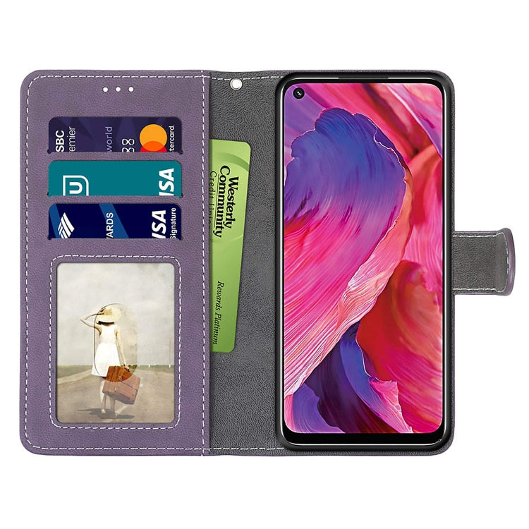 For OPPO A54 5G / A74 5G / A93 5G / A93s 5G Retro Frosted Horizontal Flip PU Leather Case with Holder & Card Slots & Wallet & Photo Frame