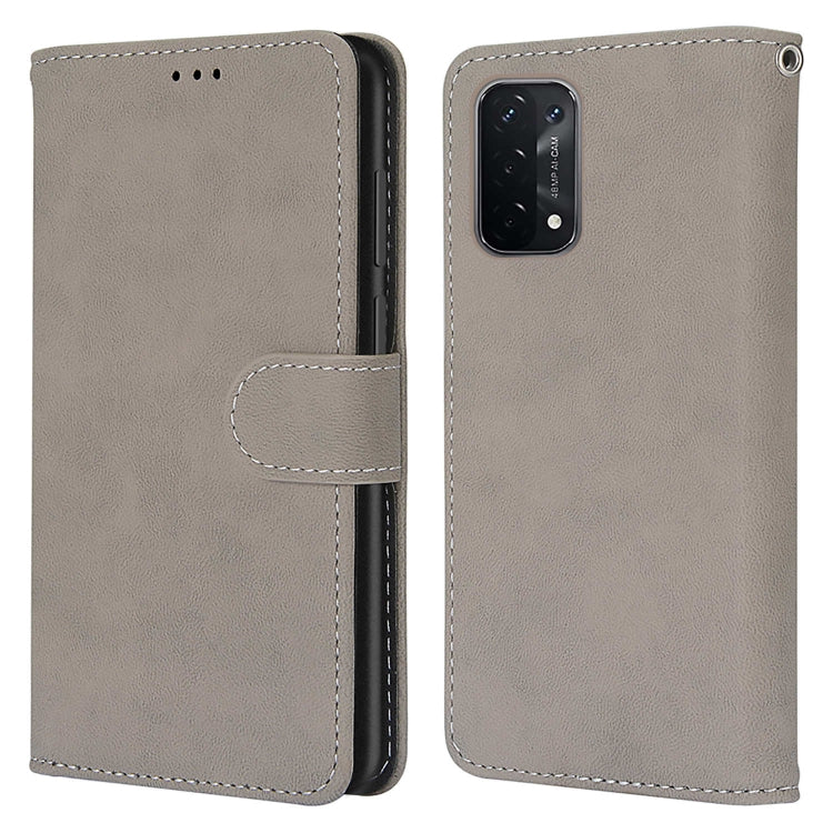 For OPPO A54 5G / A74 5G / A93 5G / A93s 5G Retro Frosted Horizontal Flip PU Leather Case with Holder & Card Slots & Wallet & Photo Frame