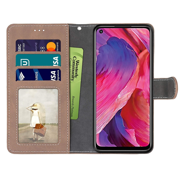 For OPPO A54 5G / A74 5G / A93 5G / A93s 5G Retro Frosted Horizontal Flip PU Leather Case with Holder & Card Slots & Wallet & Photo Frame