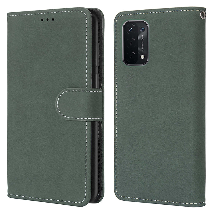 For OPPO A54 5G / A74 5G / A93 5G / A93s 5G Retro Frosted Horizontal Flip PU Leather Case with Holder & Card Slots & Wallet & Photo Frame
