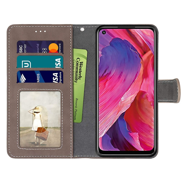 For OPPO A54 5G / A74 5G / A93 5G / A93s 5G Retro Frosted Horizontal Flip PU Leather Case with Holder & Card Slots & Wallet & Photo Frame