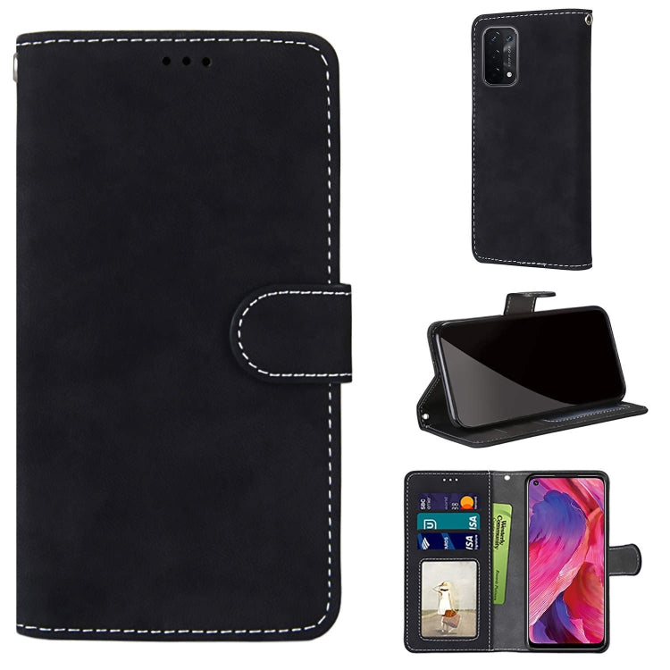 For OPPO A54 5G / A74 5G / A93 5G / A93s 5G Retro Frosted Horizontal Flip PU Leather Case with Holder & Card Slots & Wallet & Photo Frame