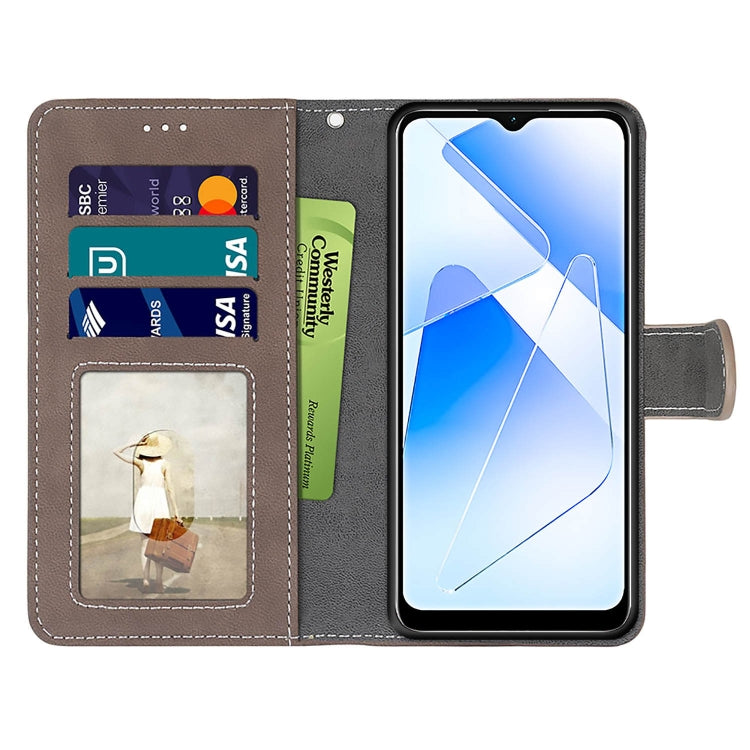 For OPPO A55 5G / A54 4G / A53s 5G / A16 4G Retro Frosted Horizontal Flip PU Leather Case with Holder & Card Slots & Wallet & Photo Frame