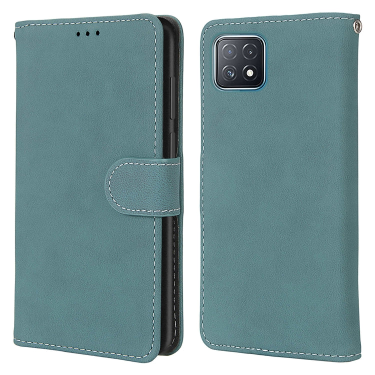 For OPPO A72 5G / A73 5G / A53 5G Retro Frosted Horizontal Flip PU Leather Case with Holder & Card Slots & Wallet & Photo Frame