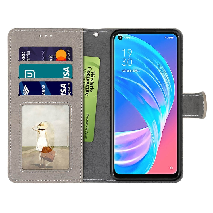 For OPPO A72 5G / A73 5G / A53 5G Retro Frosted Horizontal Flip PU Leather Case with Holder & Card Slots & Wallet & Photo Frame