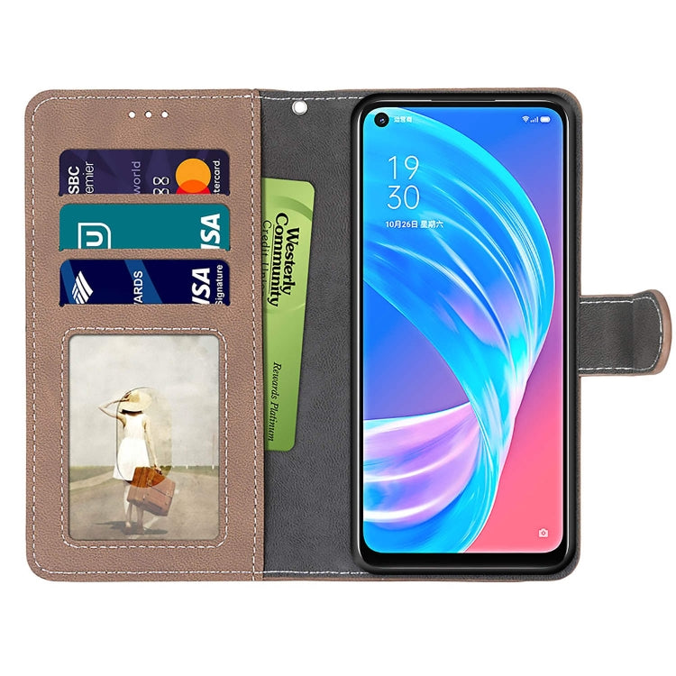 For OPPO A72 5G / A73 5G / A53 5G Retro Frosted Horizontal Flip PU Leather Case with Holder & Card Slots & Wallet & Photo Frame
