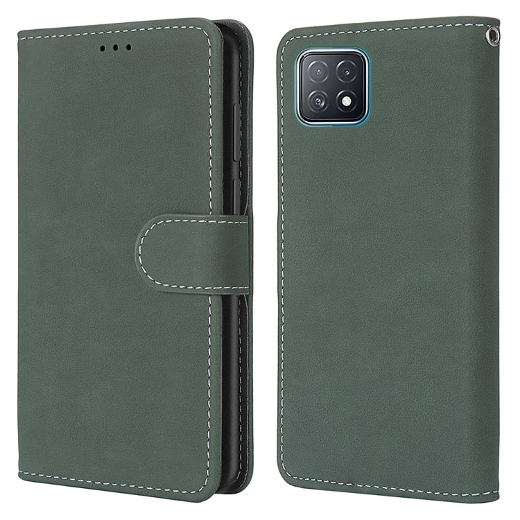 For OPPO A72 5G / A73 5G / A53 5G Retro Frosted Horizontal Flip PU Leather Case with Holder & Card Slots & Wallet & Photo Frame