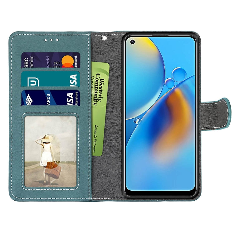 For OPPO A74 4G / F19 Retro Frosted Horizontal Flip PU Leather Case with Holder & Card Slots & Wallet & Photo Frame