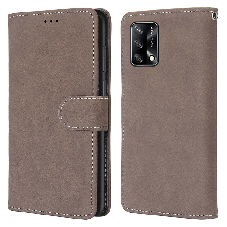 For OPPO A74 4G / F19 Retro Frosted Horizontal Flip PU Leather Case with Holder & Card Slots & Wallet & Photo Frame