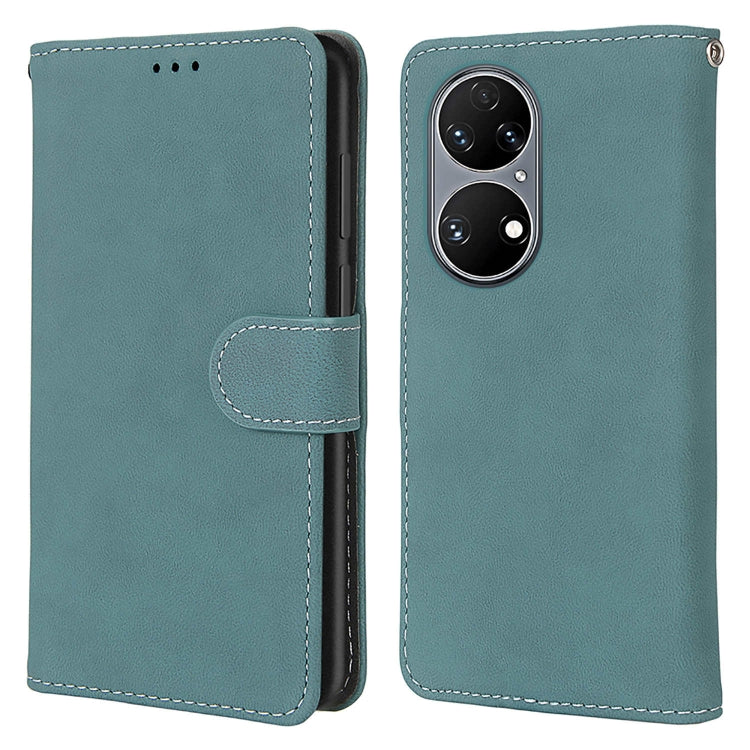 For Huawei P50 Retro Frosted Horizontal Flip PU Leather Case with Holder & Card Slots & Wallet & Photo Frame