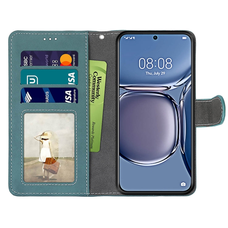 For Huawei P50 Retro Frosted Horizontal Flip PU Leather Case with Holder & Card Slots & Wallet & Photo Frame
