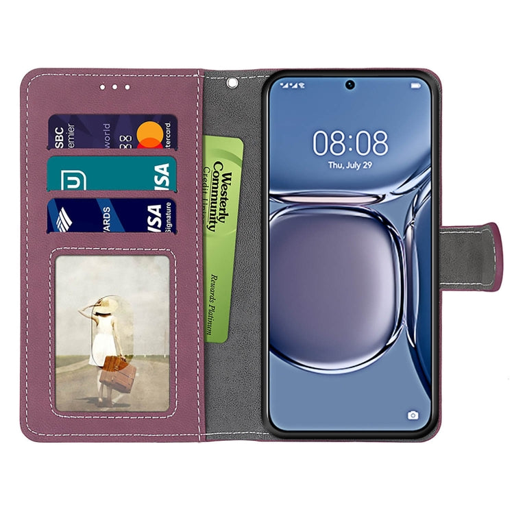 For Huawei P50 Retro Frosted Horizontal Flip PU Leather Case with Holder & Card Slots & Wallet & Photo Frame