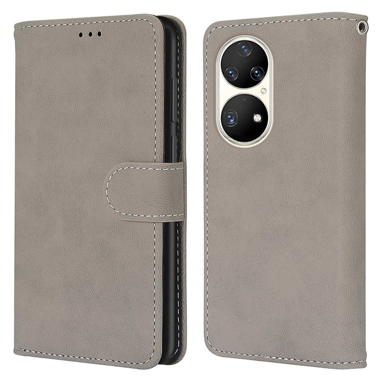 For Huawei P50 Pro Retro Frosted Horizontal Flip PU Leather Case with Holder & Card Slots & Wallet & Photo Frame