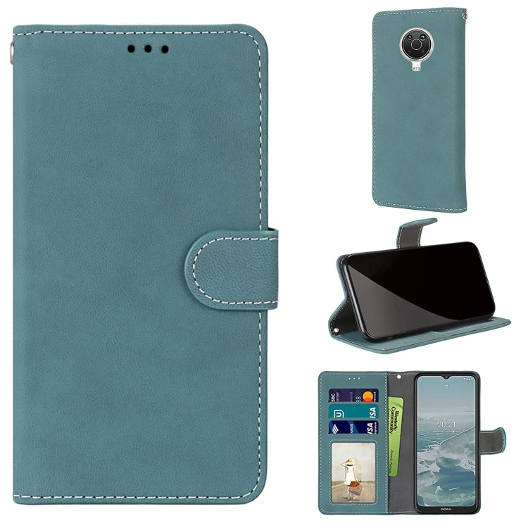 For Nokia 6.3 / G20 / G10 Retro Frosted Horizontal Flip PU Leather Case with Holder & Card Slots & Wallet & Photo Frame