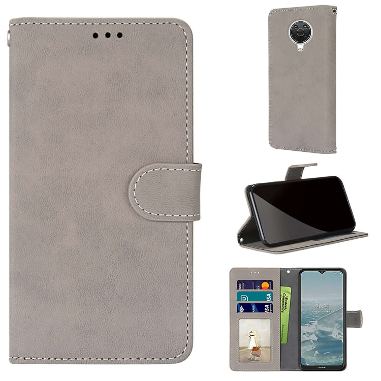 For Nokia 6.3 / G20 / G10 Retro Frosted Horizontal Flip PU Leather Case with Holder & Card Slots & Wallet & Photo Frame