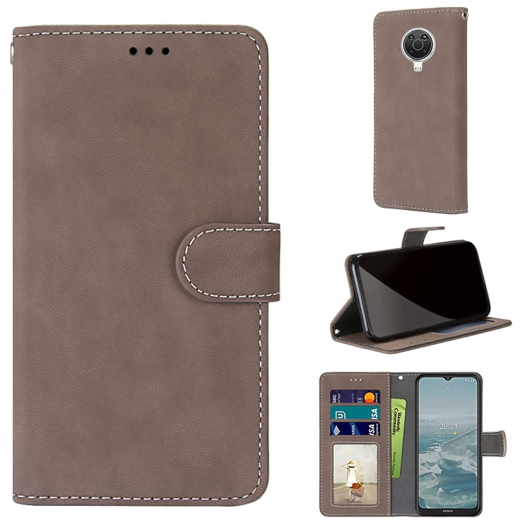 For Nokia 6.3 / G20 / G10 Retro Frosted Horizontal Flip PU Leather Case with Holder & Card Slots & Wallet & Photo Frame