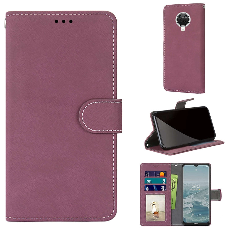 For Nokia 6.3 / G20 / G10 Retro Frosted Horizontal Flip PU Leather Case with Holder & Card Slots & Wallet & Photo Frame