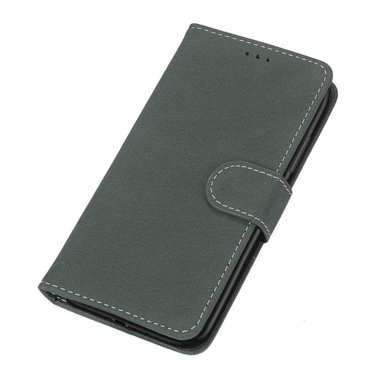 For Samsung Galaxy M32 Retro Frosted Horizontal Flip PU Leather Case with Holder & Card Slots & Wallet & Photo Frame