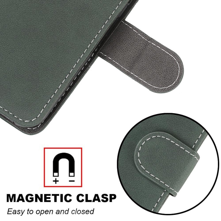 For Samsung Galaxy M32 Retro Frosted Horizontal Flip PU Leather Case with Holder & Card Slots & Wallet & Photo Frame