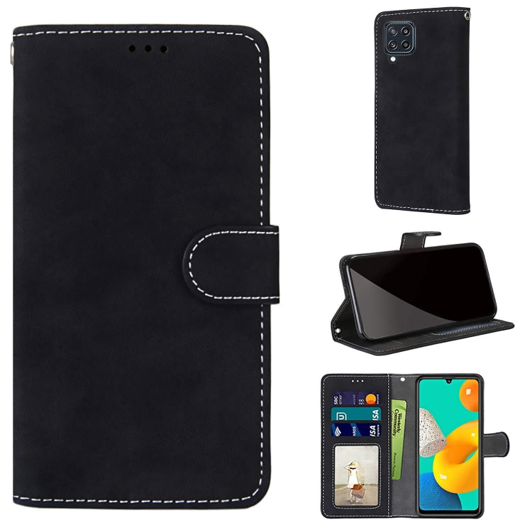 For Samsung Galaxy M32 Retro Frosted Horizontal Flip PU Leather Case with Holder & Card Slots & Wallet & Photo Frame