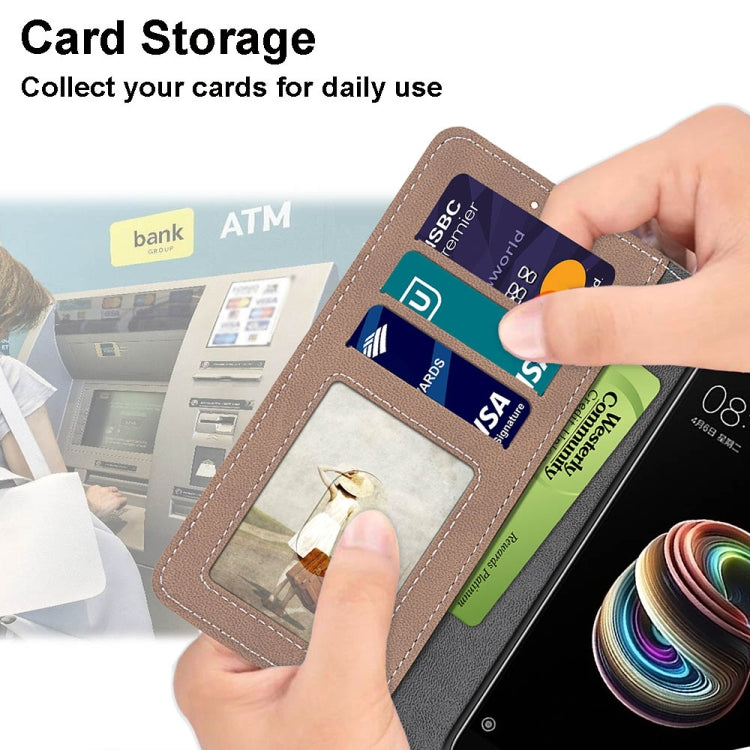 For Samsung Galaxy F22 Retro Frosted Horizontal Flip PU Leather Case with Holder & Card Slots & Wallet & Photo Frame